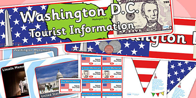 Washington DC Tourist Information Office Role Play Pack-washington DC,  tourist