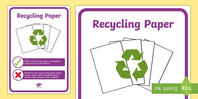 Recycle Paper Poster