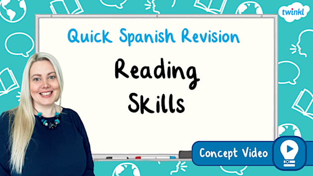 👉 Reading Skills | KS2 Spanish Concept Video - Twinkl