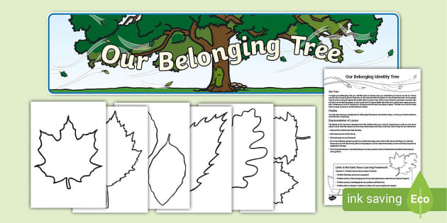 Identity Belonging Tree - EYLF (teacher made) - Twinkl