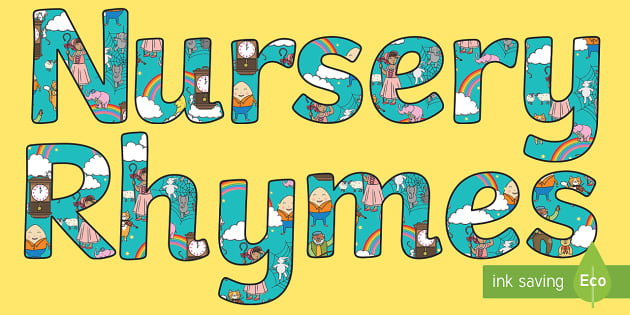 Nursery Rhymes Display Lettering (Hecho por educadores)