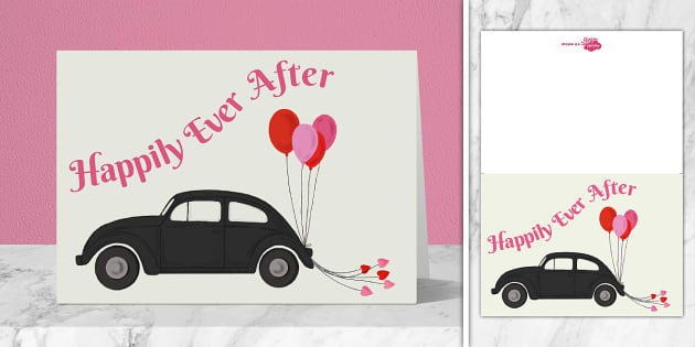 Happily Ever After Wedding Card Twinkl Party Twinkl 9753