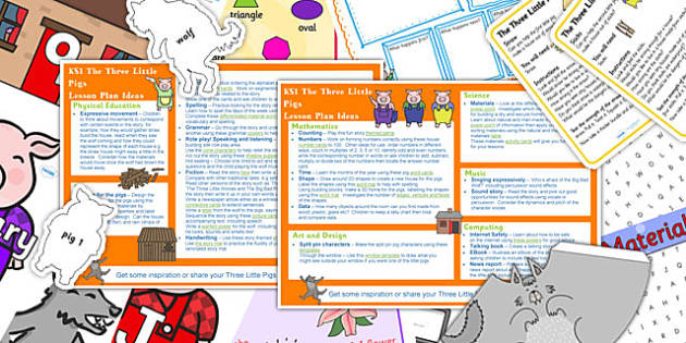 The Three Little Pigs KS1 Lesson Plan Ideas and Resource Pack