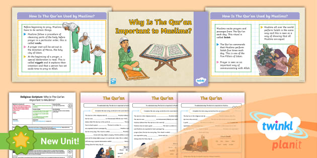 RE: Religious Scripture: The Qur'an Year 3 Lesson 3 - Twinkl