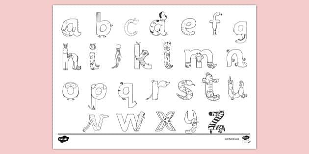 FREE! - Animal Alphabet Colouring Page | Colouring Sheets