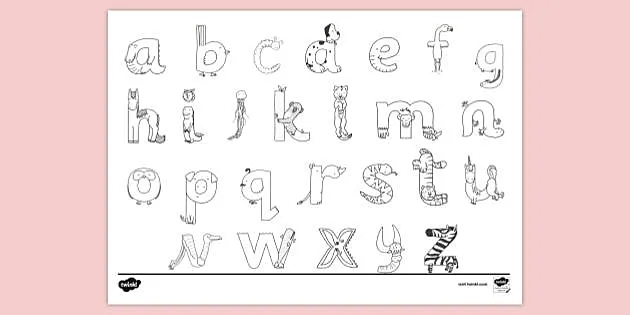 U Alphabet Lore Coloring Page  Coloring pages, Alphabet, Coloring pages  for kids