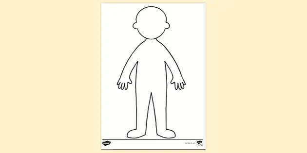 how to draw a man body for kids