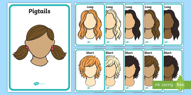 Hairstyle Posters Women - Hairdresser Role Play, Display Posters, A4, salon