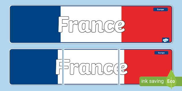 KS1 France Display Banner - Twinkl