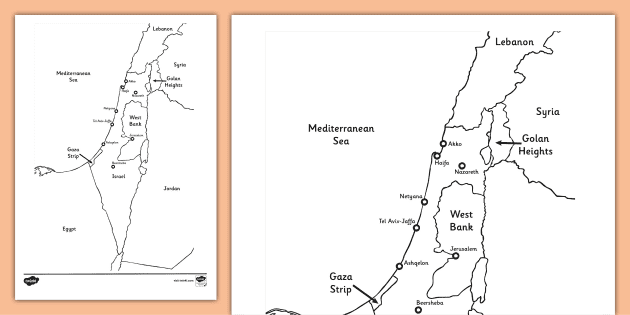 Blank Holy Land Map