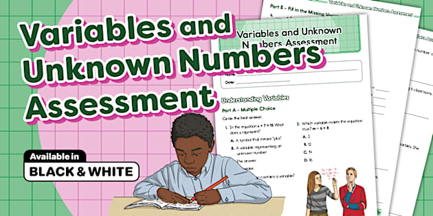 Variables and Unknown Numbers Assessment