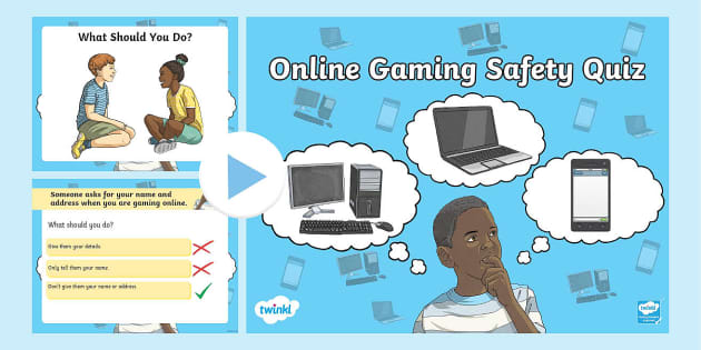 Online Gaming Safety Poster (Teacher-Made) - Twinkl
