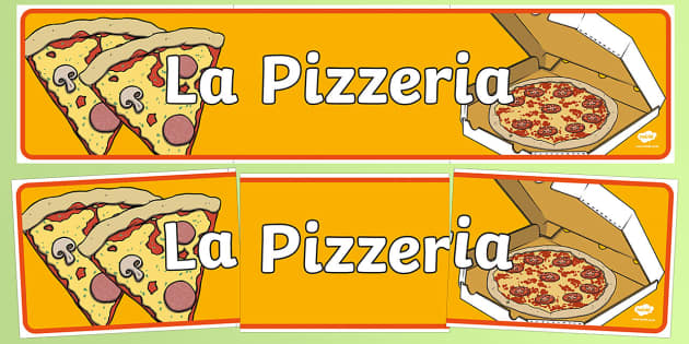 Pizza Parlour Role Play Banner Lenseignant A Fait