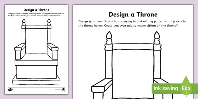 Design a Throne Activity (teacher made) - Twinkl