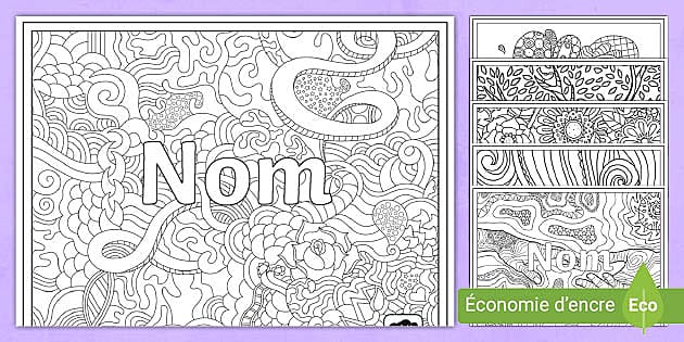 Coloriages Anti-stress - modifiable