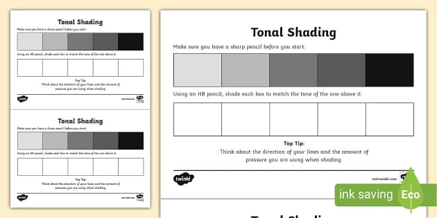 Pencil Shading Techniques, Chart