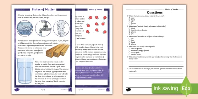 What are the states of matter? - Twinkl