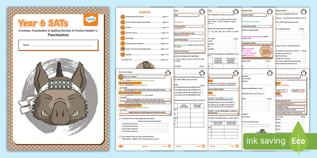 Grammar Punctuation And Spelling Practice Book 4 Punctuation