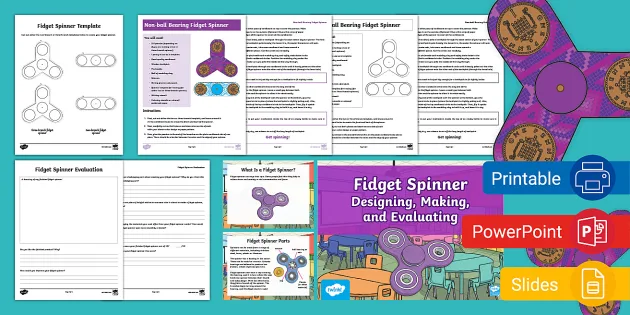Making Fidget Spinners STEAM Activity Pack for 3rd-5th Grade