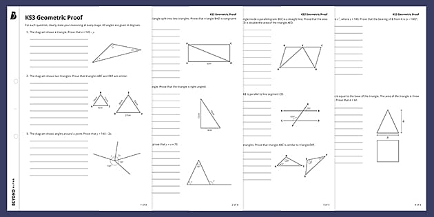 👉 Geometry Proofs Examples and Answers PDF Primary Resources