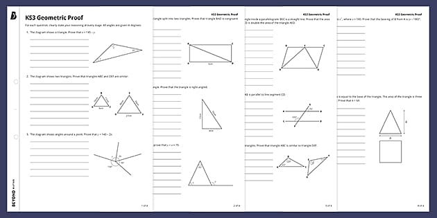 👉 Geometry Proofs Examples and Answers PDF - Primary Resources