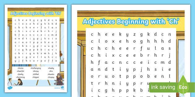 Adjectives That Begin With Ch