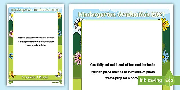 kinder graduation border design