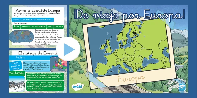 Mapa Político de Europa: Países y Capitales - Web de ONCE