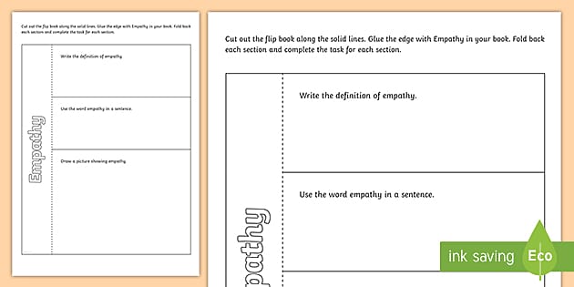 Cursive Empathy Interactive Book (teacher made) - Twinkl