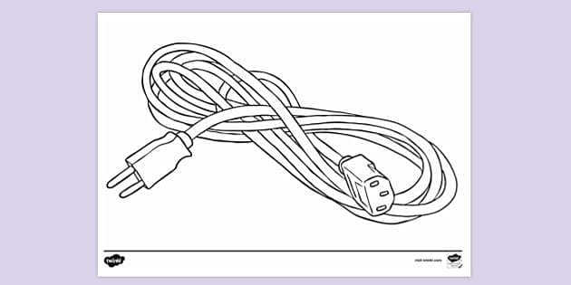 Free CABLE Coloring Page! - Draw it, Too!