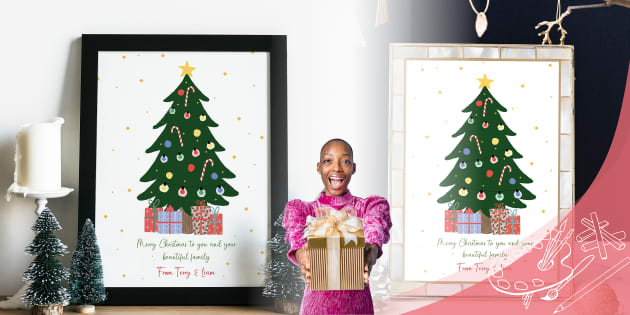 Create a Personalized Poster Christmas Gift