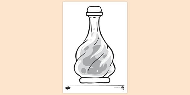 FREE! - Antique Bottle Colouring Sheet | Colouring Pages