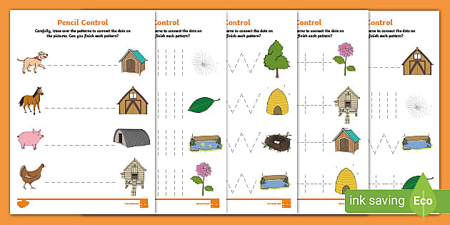 Tracing Lines Worksheets For 3-year-olds (Teacher-Made)