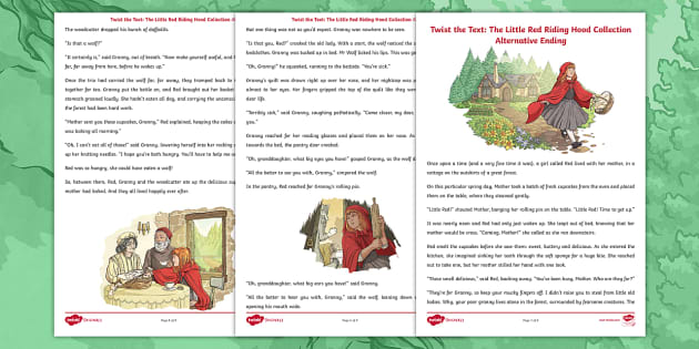 Alternative Ending To Little Red Riding Hood For Key Stage 2