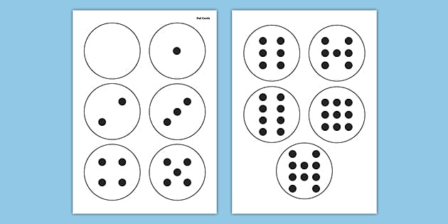 Dot Cards 0 To 10 teacher Made 