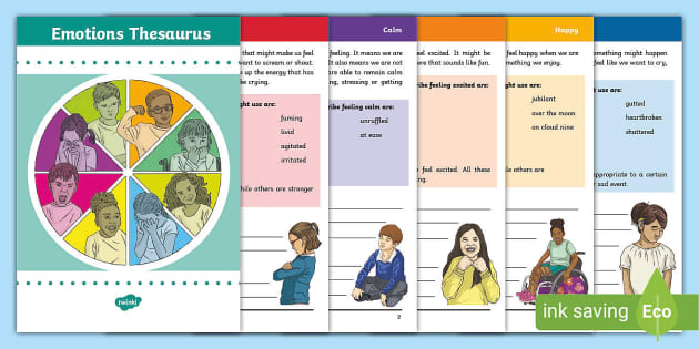 Ordering Adjectives for Emotions and Feelings KS2 Synonyms Worksheets Pack