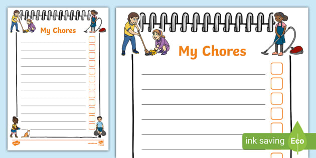 ESL Chores & Cleaning Vocabulary Board Game  Chores, Chore board, Teaching  english online