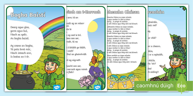 Easter Poetry Gaeilge | An Cháisc Dán | Twinkl | - Twinkl