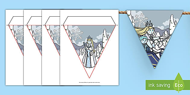 The Snow Queen Story Bunting (Teacher-Made) - Twinkl