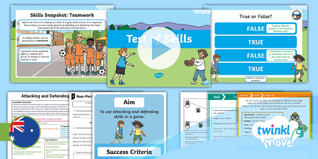 Move PE Year 2 Attacking and Defending Lesson 6: Test of Skills - Updated