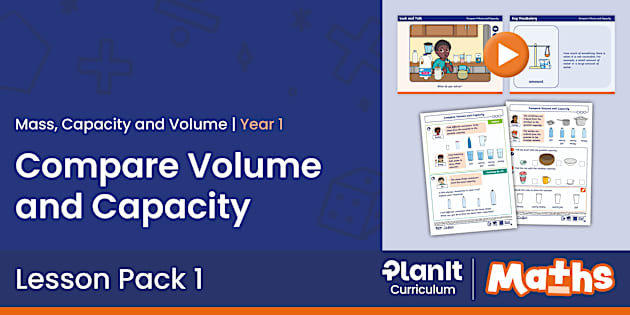 Math Display Pack M1β15: Compare Volume and Capacity | Mass, Capacity and Volume | Maths ...