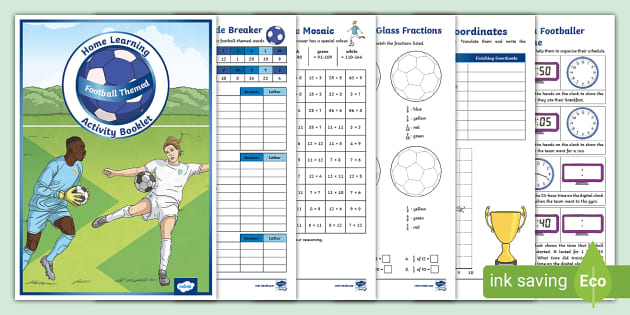 Football-Themed Maths Home Learning Activity Booklet