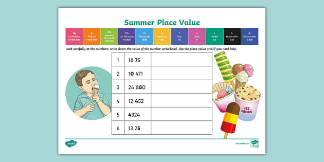 Summer Place Value KS2 (teacher made) - Twinkl