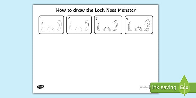 Drawing The Loch Ness Monster Activity Drawing Twinkl Drawing The Loch Ness Monster Activity Drawing Twinkl