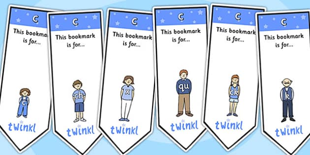 c Sound Family Editable Bookmarks (teacher made) - Twinkl