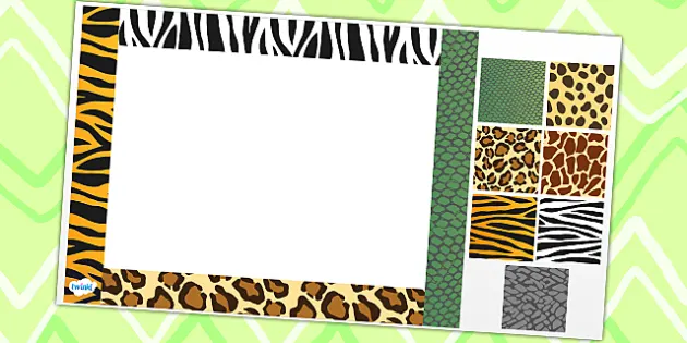 Animal Pattern Editable PowerPoint Background Template