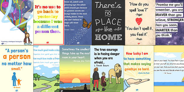 Reading Corner Display Quotes Poster Pack - display, reading