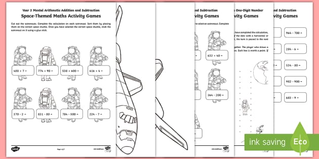 year 3 mental arithmetic addition and subtraction maths games