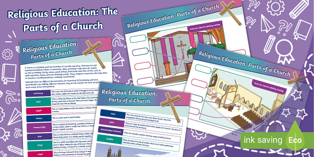 Parts of a Church (Ages 7 - 11) (teacher made) - Twinkl