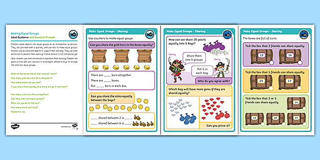 👉 White Rose Compatible Year 1 Make Equal Groups - Sharing